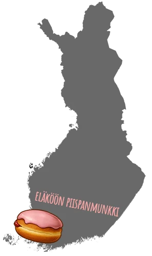 Suomen kartta Eläköön piispanmunkki - Turku Fan Club