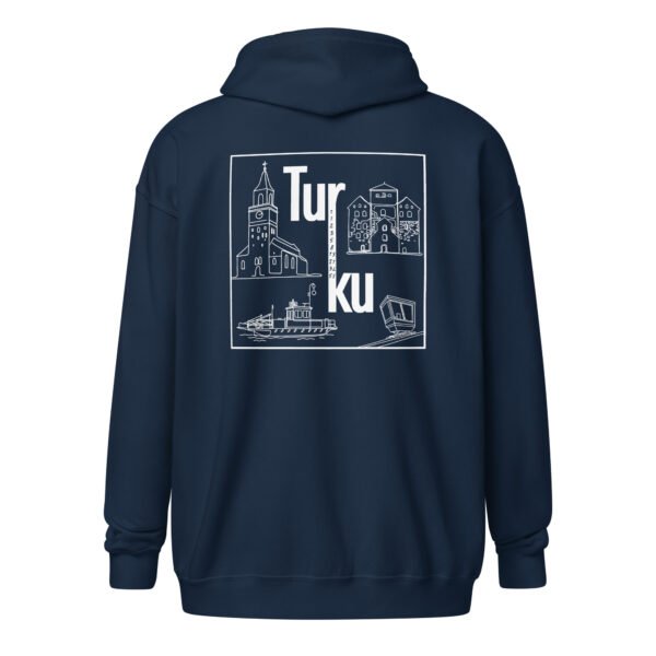 Unisex Huppari vetoketjulla - Turun kiertotaulu - Image 3