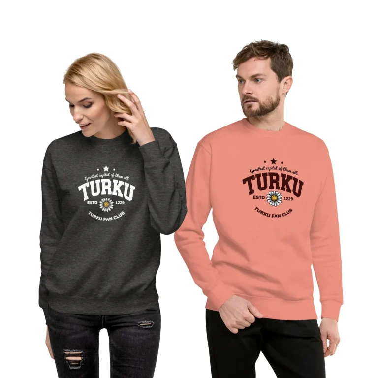 Unisex College-paita – TURKU Greatest capital of them All